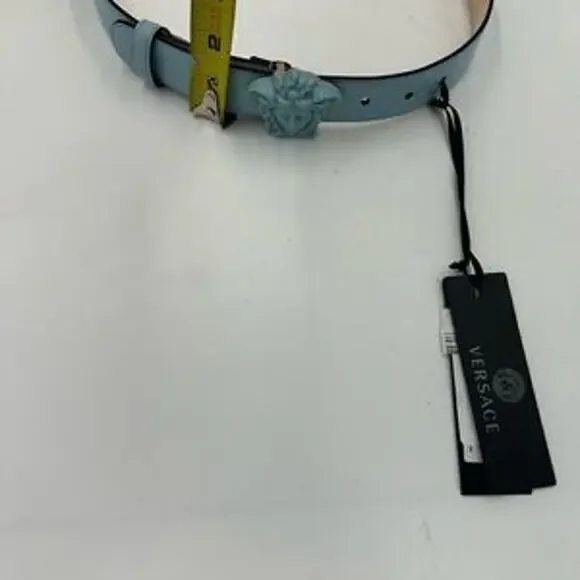 Women’s Versace medusa head leather belt size 75 cm made in Italy